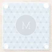 Triangles Pattern Glazen Onderzetter (Achterkant)