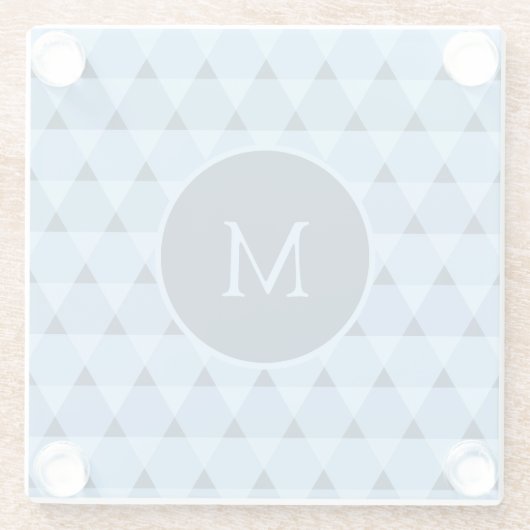 Triangles Pattern Glazen Onderzetter (Achterkant)