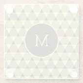 Triangles Pattern Glazen Onderzetter (Achterkant)