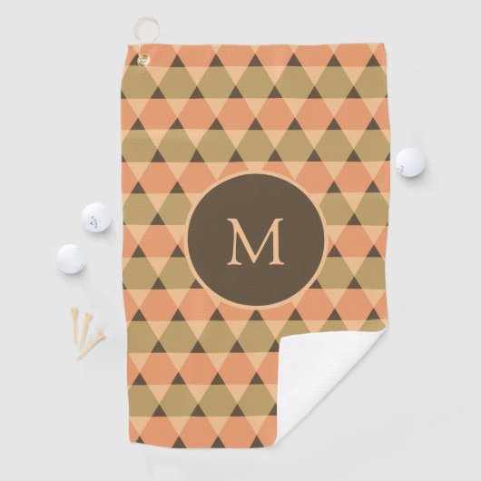 Triangles Pattern Golfhanddoek (Insitu)