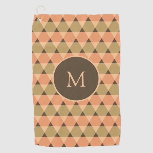 Triangles Pattern Golfhanddoek (Voorkant)