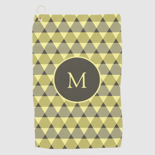 Triangles Pattern Golfhanddoek (Voorkant)