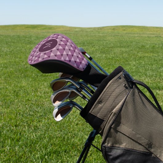 Triangles Pattern Golfheadcover (Insitu)