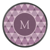 Triangles Pattern Hockey Puck (Voorkant)