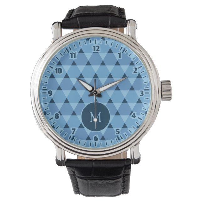 Triangles Pattern Horloge (Voorkant)