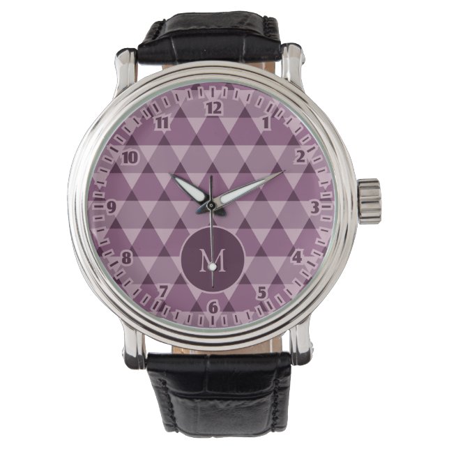 Triangles Pattern Horloge (Voorkant)
