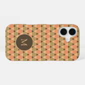 Triangles Pattern iPhone 16 Hoesje (Achterkant horizontaal)