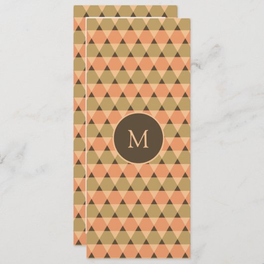 Triangles Pattern Kaart (Voorkant / Achterkant)