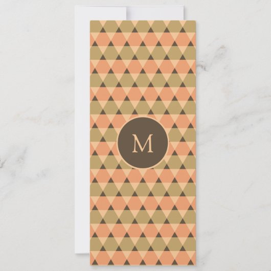 Triangles Pattern Kaart (Voorkant)