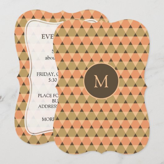 Triangles Pattern Kaart (Voorkant / Achterkant)