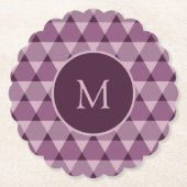 Triangles Pattern Kartonnen Onderzetters (Voorkant)