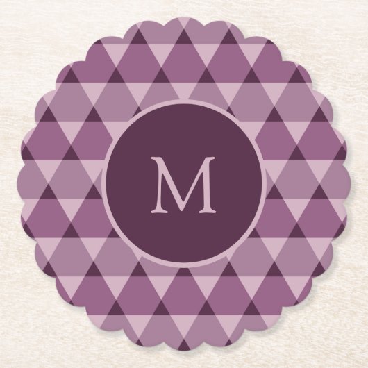 Triangles Pattern Kartonnen Onderzetters (Voorkant)