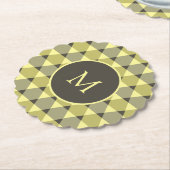 Triangles Pattern Kartonnen Onderzetters (Gekanteld)