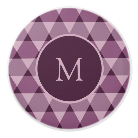 Triangles Pattern Keramische Knop (Voorkant)