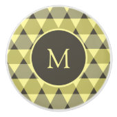 Triangles Pattern Keramische Knop (Voorkant)