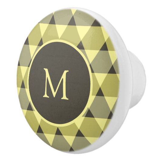 Triangles Pattern Keramische Knop (Rechts)