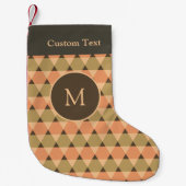 Triangles Pattern Kleine Kerstsok (Voorkant)