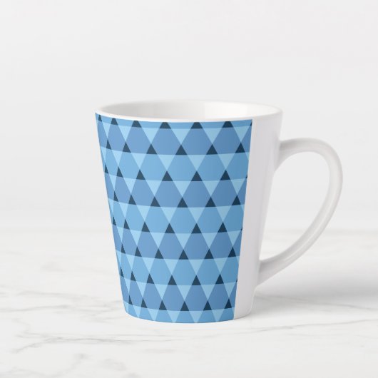 Triangles Pattern Latte Mok (Rechts)