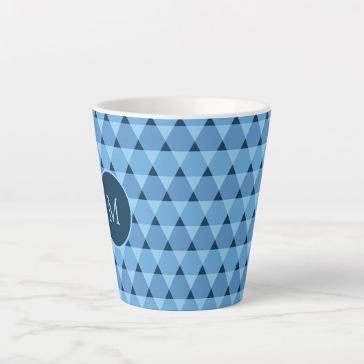Triangles Pattern Latte Mok (Voorkant)
