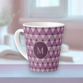 Triangles Pattern Latte Mok