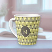 Triangles Pattern Latte Mok