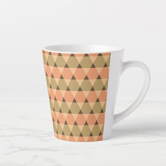 Triangles Pattern Latte Mok (Rechts)