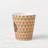 Triangles Pattern Latte Mok (Voorkant)