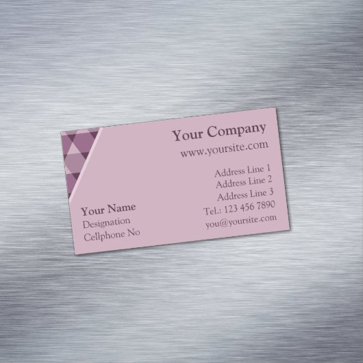 Triangles Pattern Magnetisch Visitekaartje (Voorbeeld)