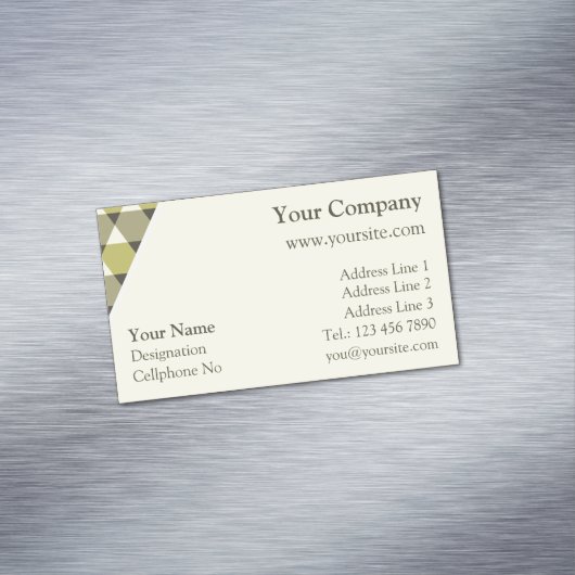 Triangles Pattern Magnetisch Visitekaartje (Voorbeeld)
