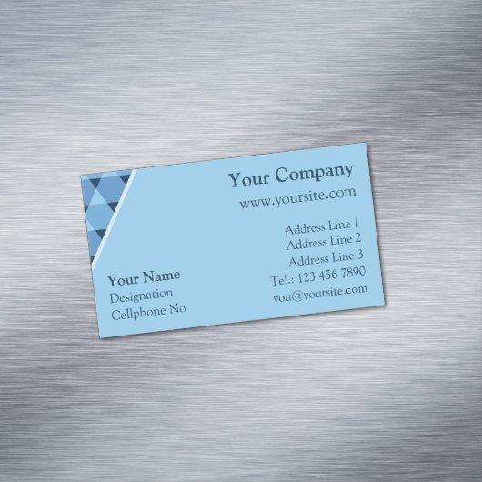 Triangles Pattern Magnetisch Visitekaartje (Voorbeeld)