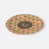 Triangles Pattern Papieren Bordje (Gekanteld)