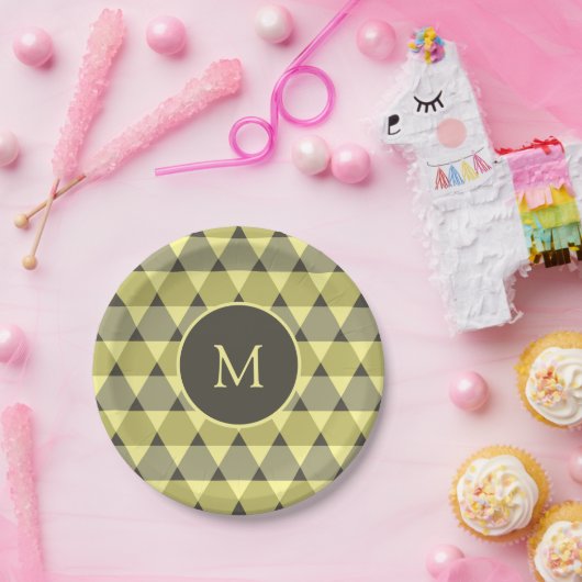 Triangles Pattern Papieren Bordje (Feest)