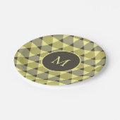 Triangles Pattern Papieren Bordje (Gekanteld)