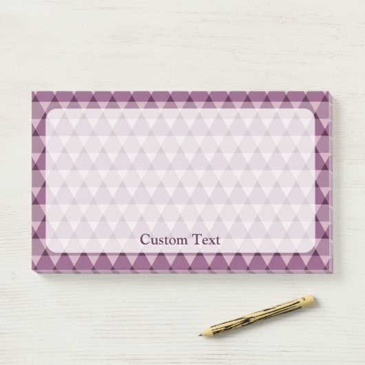 Triangles Pattern Post-it® Notes (Op bureau)