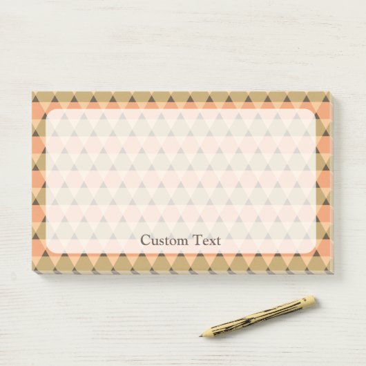 Triangles Pattern Post-it® Notes (Op bureau)