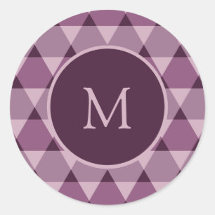Triangles Pattern Ronde Sticker
