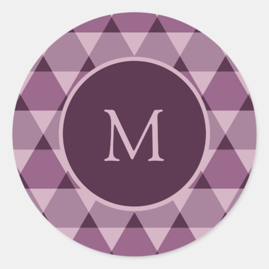 Triangles Pattern Ronde Sticker (Voorkant)