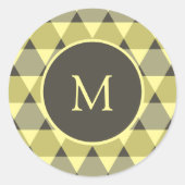 Triangles Pattern Ronde Sticker (Voorkant)