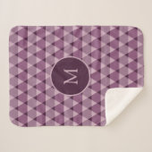 Triangles Pattern Sherpa Deken (Voorkant (horizontaal))