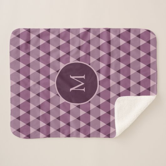 Triangles Pattern Sherpa Deken (Voorkant (horizontaal))