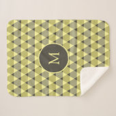 Triangles Pattern Sherpa Deken (Voorkant (horizontaal))