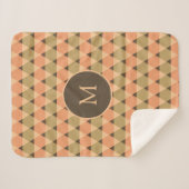 Triangles Pattern Sherpa Deken (Voorkant (horizontaal))