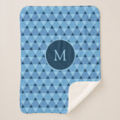 Triangles Pattern Sherpa Deken (Voorkant)