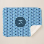 Triangles Pattern Sherpa Deken (Voorkant (horizontaal))