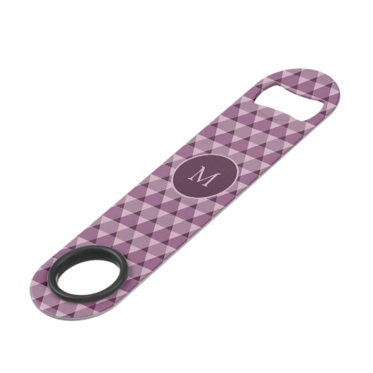 Triangles Pattern Speed Flessenopener (Voorkant Gekanteld)