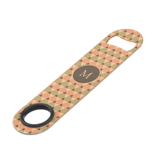 Triangles Pattern Speed Flessenopener (Voorkant Gekanteld)
