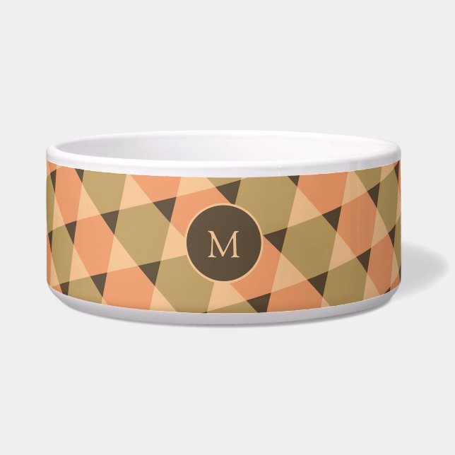 Triangles Pattern Voerbakje (Voorkant)