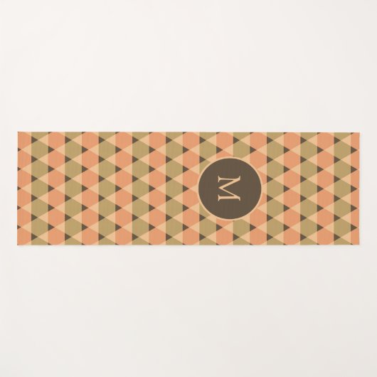 Triangles Pattern Yogamat (Voorkant (horizontaal))