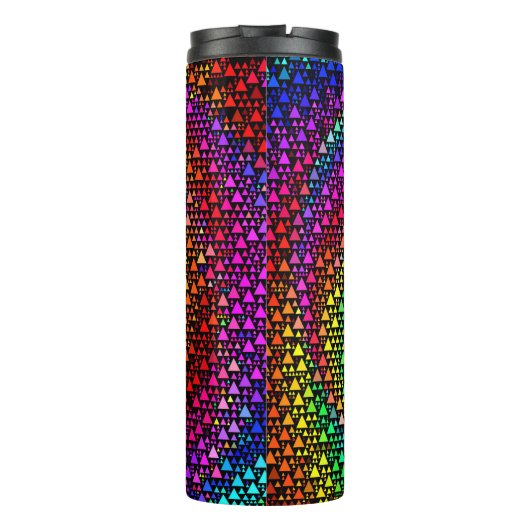 Triangles regenboogthermische trommel thermosbeker (Achterkant)