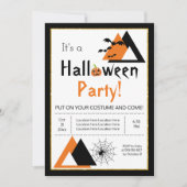 Triangles vleermuizen en spinneweb volwassen Hallo Kaart (Voorkant)